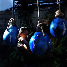 拳擊梨球，反應速度訓練器材，手眼協調提升，耐用材質，輕巧設計, 藍色