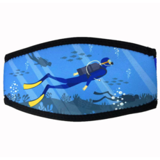潛水面鏡帶套 鯨魚圖案 潛水配件 面鏡保護套 潛水裝備, 潛水員