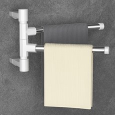 회전식 행주 건조대 무타공 다용도 걸이, 1개, 2단