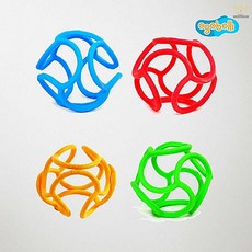 오고볼리 치발기 실리콘 랜덤1개 장난감 아기 구강기 완구 소품 볼 말랑이