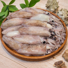 [시즌한정] 미국산 고단백 쫄깃한 급냉 총알한치, 1개, 미국산 냉동 총알한치 2kg