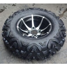 농업용바퀴 atv 농업용 휠없음 25x8 운반차 운반 휠 오프로드 농사용 짐칸 타이어, 1개, 25 x 8-12 타이어 휠허브포함