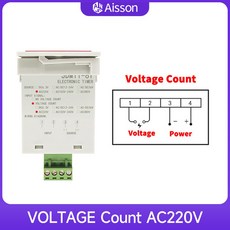 11 6T 전자 LED AC220V 누산 타이머 카운터 디지털 메모리 시간 24V 정전, Voltage Count AC220V