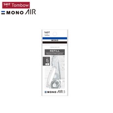 톰보 모노 에어 펜타입 5mm x 6m 수정테이프/리필/학생수정테이프/필기용 수정테이프, 1개, 모노에어 리필용(CT-PAX5)