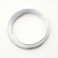 로모주 알루미늄 공예용 철사 와이어 5M 만들기 재료, 1개, 실버_2mm 1개, 실버_2mm