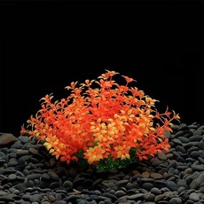 HY아쿠아 무균 고급 전경 인조 수초 장식 어항 치어 은신처, 1개