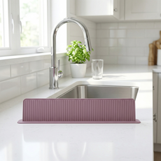 꿈꾸는 리빙 국산 싱크대 물막이 스트레이트 10cm 물 튐 방지 가드 설거지 워터가드, 핑크, 1개