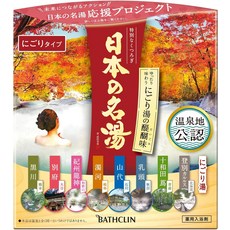 일본의 명탕 니고리탕의 묘미 입욕제 각 온천지를 이미지한 향기의 온천 타입 세트 14개 (x 1)【의약부외품】, 1