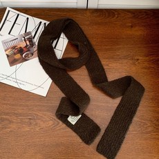 圍巾 披風 新款圍巾秋冬季新款韓版素色韓係氛圍感係脖針織保暖毛綫圍脖細窄圍巾裝飾