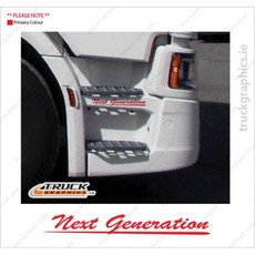 스카니아 RS 시리즈 차세대 사이드 스텝 데칼 스티커 그래픽 54, 1개, 8) 파란