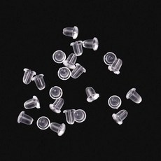 TBZ 실리콘 귀걸이 클러치 6mm 200개(1팩)
