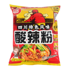 홍홍 중국식품 중국라면 백가진기 쏸라분사 쏸라번스 빨강, 1개