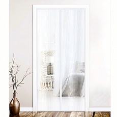 자석 모기장 대형 출입문용 현관 방충망 120 X 210 / 2컬러, 화이트