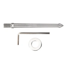 3/8인치 나사산 카메라 액세서리가 포함된 삼각대 모노포드용 금속 스파이크 마운트(12cm), 01 실버