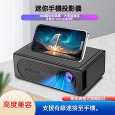 LED SOURCE LED投影機，輕巧便攜，操作簡單，內建揚聲器，支援多種輸入方式, 白色