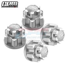 ARRMA 1/5 KRATON용 GPM 7075-T6 합금 휠 너트 캡 로커 17/24mm 렌치에 적합, [03] 실버