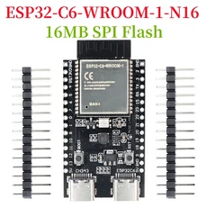 ESP32-C6 WiFi + Bluetooth 사물 인터넷 듀얼 Type-C 개발 보드 32 코어 Arduino 용 ESP32-C6-DevKit C, 03 ESP32-C6-WROOM-1-N16, 1개