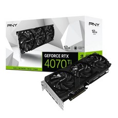PNY GeForce RTX™ 4070 Ti 12GB Verto Triple Fan Graphics Card DLSS 3 12 기가바이트, RTX 4070 Ti LED