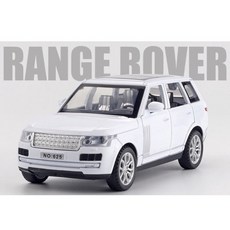 台灣出貨】LANDROVER/RANGE ROVER 1/32 JK路虎SUV金屬模型車 聲光回力兒童玩具汽車模型玩具車, 1個, 車仕版白色