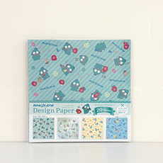 일본정품 산리오 한교동 디자인 페이퍼 색종이, 1팩, 4색