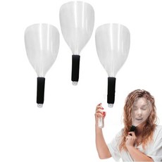 헤어스프레이용 세이커 3Pcs 페이스 쉴드 플라스틱 이발사 페이스 쉴드 휴대용 헤어스프레이 페이스 쉴드 헤어스타일리스트 컷팅 먼지 메이크업 보호대 재사용 가능한 페이스 보호 커