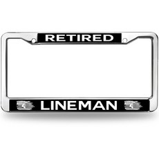 Reti레드 Lineman 크롬 번호판 프레임 미국 라인맨 파워 여성용, 2026-03-MY001-381