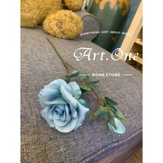 鄉村風韓式菲蝶玫瑰/三色/假花/人造花/園藝裝飾, 藍