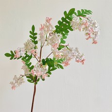 槐蕊仿真花藝擺飾 淺粉色, 淺粉色1枝, 1個