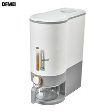 DFMEI 家用按壓式計量米桶防蟲防潮密封桶大米儲存罐收納米缸裝米箱, 1個, 【5Kg裝】小號