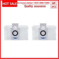 청소 밀대 부자재Ecovacs Deebot X1 OMNI / T10 로봇 진공 청소기 부품 먼지 봉투 헤파 필터 메인 사이드
