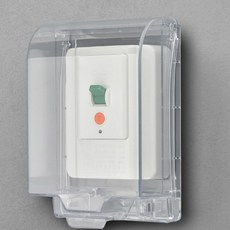 콘센트 방수커버 욕실 안전보호 방수성능 간편설치 전기안전 습기차단 화재예방 아이보호 안전장치 생활안전, 1개, 대형_투명골드
