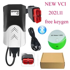 2026 vd Ds150e cdp R3 진단 도구 신형 VCI (키젠 포함) 블루투스 Obd2 스캐너 자동차 트럭 프랑스어, [01] 2021 with Keygen