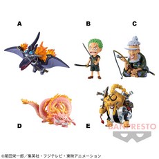 BANPRESTO 航海王 WCF 和之國鬼島篇10 公仔, 1個, 一套5入