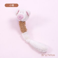 狗狗玩具 寵物耐咬磨牙潔齒繩結玩具, 小豬, 1個