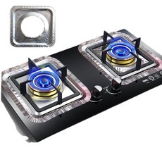 가스렌지청소 가스레인지 사각커버 기름때 방지 알루미늄호일 10P GCWF5E83F, 본상품