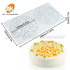 꽃덩굴 실리콘 케이크 레이스 금형 장식 도구 테두리 주방 베이킹, 01 LFM 477