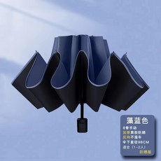 反向摺疊傘 黑膠防曬自動開收
