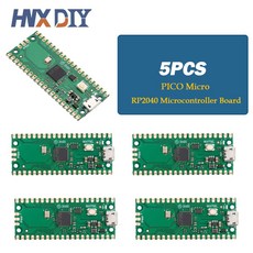 DS QH 10PCS 컴퓨터 PI ARM CORTEX 264KB 저전력 M0 보드 RASPBERRY PICO PICO 프로세서 고성능 듀얼 RP2040 코어, 5PCS PICO