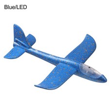 RC 비행기 EVA USB 충전 폼 전기 항공기 핸드 스로우 비행 글라이더 DIY 모델, 6.blue