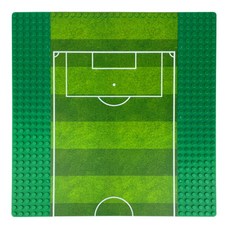 작은 블록용 컬러 교통판 축구장 농구장 놀이판 32X32칸 25.5 cm x 25.5cm, 7. 컬러 축구장, 1개