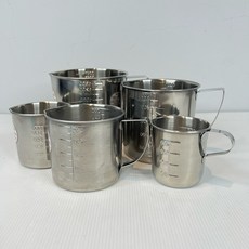 台灣製304不鏽鋼量杯 刻度量杯 量水杯 麵粉杯 200cc, 1個, 200cc 不銹鋼尖嘴量杯