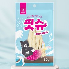 브리더랩 핏슈 오리지널 고양이 어포 슬라이스 30g, 1개
