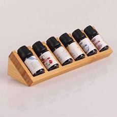 아로마 에센셜오일 원목 거치대 6구 디스플레이 스탠드, 1개, 10ml, 없음