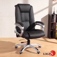 LOGIS LOB-2681 大氣董事長椅 電腦椅 主管椅 後仰可調 辦公椅, 皮椅(需自行組裝)