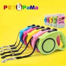 애견줄 자동줄 애견리드줄 5M 3M 리드줄 강아지 목줄 산책 줄 끈 애견 SG-5DP16-5743, 3미터옐로우, 1, 3미터옐로우