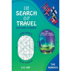 (英文圖書)In Search of Travel The Nordics: Word Search Trip Planners Maps Tips & Facts 平裝版, Lulu.com, 英文