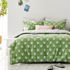 하우스웨어 국내생산 튤립 마이크로모달 사계절 차렵이불 이불패드 베개커버 2색상