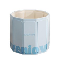 折疊泡澡桶 免安裝 加厚浴缸 洗澡桶 澡盆, 70*65cm海洋風鈴圓形泡澡桶, 1個