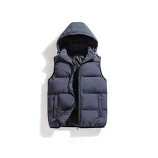 冬季加絨加厚羽絨背心防寒連帽無袖外套大碼保暖夾克輕便舒適透氣防水休閒防風外套戶外登山滑雪運動夾克