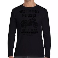 골드 윙 오토바이 팬 티셔츠의 스피드 일러스트레이션, 7. Long black